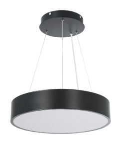 GloboStar® BURTON 61200-S Πλαφονιέρα Οροφής LED CCT 67W 7370lm 120° AC 220-240V - Εναλλαγή Φωτισμού μέσω Τηλεχειριστηρίου All In One Ψυχρό 6000k+Φυσικό 4500k+Θερμό 2700k Dimmable Φ40cm - Μαύρο - 3 Years Warranty 26 f30d88 61200 7