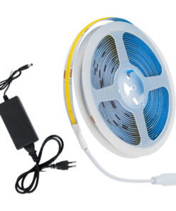 GloboStar® GLOBOSTAR® CHROMAWAVE 70415 Σετ Ταινίας με Τροφοδοτικό LED 48W/5m 3840lm/5m 120° AC 220-240V IP20 1540 x COB Chip/5m Θερμό Λευκό 2700K - Μ500 x Π1 x Υ0.2cm - Ρολό 5 Μέτρων - 2 Χρόνια Εγγύηση