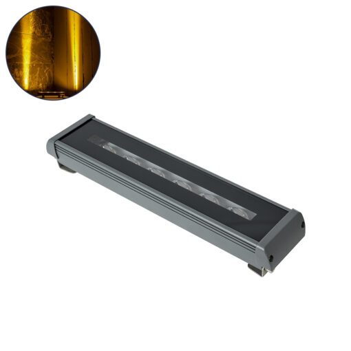 GloboStar® GLOBOSTAR® WINDOW-RAFI 90727 Αρχιτεκτονικό Φωτιστικό Ανάδειξης Παραθύρων Window Light LED 18W 1620lm 8x180° DC 24V Αδιάβροχο IP67 Θερμό Λευκό 2700K Dimmable - Γκρι Ανθρακί - Μ30.5 x Π6.7 x Υ4.5cm - 3 Χρόνια Εγγύηση