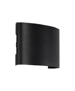 GloboStar® GLOBOSTAR® SIXOAD 60677 Μοντέρνο Φωτιστικό Τοίχου - Απλίκα LED 8W 1000lm 30° AC 220-240V Αδιάβροχο IP65 Θερμό Λευκό 2700K - CREE XPE Chip & TÜV SÜD Driver - Μαύρο Ματ - Μ12 x Π4 x Υ8cm - 5 Χρόνια Εγγύηση