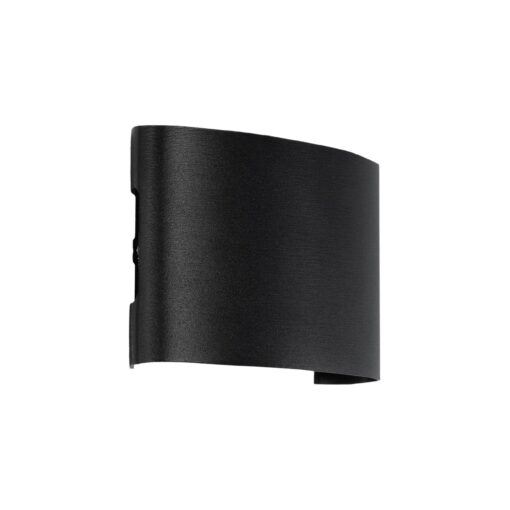 GloboStar® GLOBOSTAR® SIXOAD 60677 Μοντέρνο Φωτιστικό Τοίχου - Απλίκα LED 8W 1000lm 30° AC 220-240V Αδιάβροχο IP65 Θερμό Λευκό 2700K - CREE XPE Chip & TÜV SÜD Driver - Μαύρο Ματ - Μ12 x Π4 x Υ8cm - 5 Χρόνια Εγγύηση