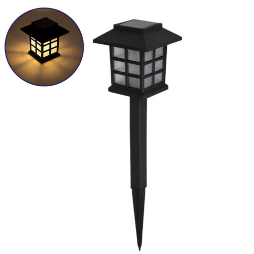 GloboStar® GloboStar® 71524 Αυτόνομο Ηλιακό Φωτιστικό LED SMD 1W 50lm με Ενσωματωμένη Μπαταρία 300mAh - Φωτοβολταϊκό Πάνελ με Αισθητήρα Ημέρας-Νύχτας Αδιάβροχο IP65 Φανάρι Κήπου Θερμό Λευκό 3000K