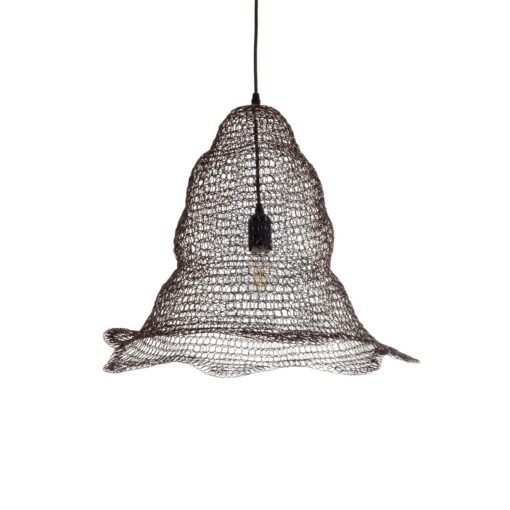 GloboStar® GLOBOSTAR® KENTUCKY 01890 Vintage Κρεμαστό Φωτιστικό Οροφής με Ντουί 1 x E27 AC 220-240V IP20 - Καφέ - Μ50 x Π50 x Υ48cm