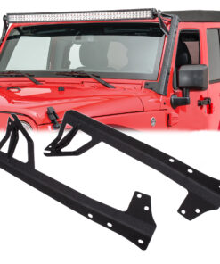 GloboStar® GloboStar® 85557 ΣΕΤ 2 Βάσεις Στήριξης για 1 Μπάρα LED για JEEP WRANGLER JK Μοντέλο από 2007 έως 2018