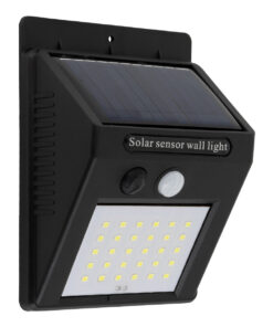 GloboStar® GloboStar® 71500 Αυτόνομο Ηλιακό Φωτιστικό LED SMD 6W 600lm με Ενσωματωμένη Μπαταρία 1200mAh - Φωτοβολταϊκό Πάνελ με Αισθητήρα Ημέρας-Νύχτας και PIR Αισθητήρα Κίνησης Αδιάβροχο IP65 Ψυχρό Λευκό 6000K