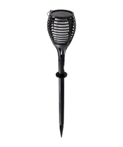 GloboStar® GloboStar® FIAMMA 61549 Αυτόνομο Ηλιακό Καρφωτό Φωτιστικό Κήπου LED SMD 2W 80lm με Ενσωματωμένη Μπαταρία 1500mAh - Φωτοβολταϊκό Πάνελ - Αισθητήρα Ημέρας-Νύχτας Φαναράκι Κήπου - Εφέ Φλόγας Διακοσμητικό - Αδιάβροχο IP65 - 1800K Φ10 x Υ55cm - 2 Χρόνια Εγγύηση