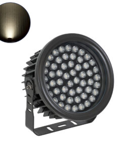 GloboStar® GLOBOSTAR® FLOOD-NEVA 90399 Προβολέας Σποτ Wall Washer LED 54W 5130lm 30° DC 24V Αδιάβροχο IP65 Φυσικό Λευκό 4500K Dimmable - Μαύρο - Μ24.5 x Π24.5 x Υ14.7cm - 3 Χρόνια Εγγύηση