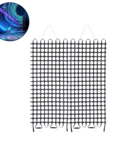 GloboStar® GloboStar® 90143 Digital Pixel Addressable Facade Soft Net Panel - Ψηφιακό Εύκαμπτο Δίχτυ Πάνελ Πρόσοψης Κτιρίων LED SMD 3535 300W/m2 400LED/m2 400PIXEL/m2 SPI/TTL Protocol IC UCS512B 18000lm/m2 120° DC 12V IP67 RGB - Μαύρο Σώμα - Μ100 x Π100 x Υ1.7cm
