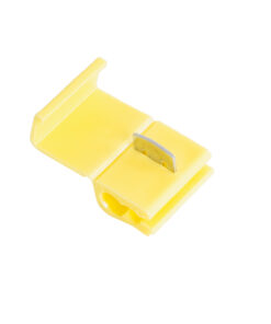 GloboStar® GloboStar® 81649 Cable Terminal - Κλέφτης Ρέυματος από Καλώδιο Max 24A - Κίτρινο - Μ3.2 x Π2 x Υ1.8cm - Πακέτο 20 Τεμαχίων