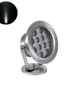 GloboStar® GLOBOSTAR® UNDERWATER-DENIS 90430 Υποβρύχιος Προβολέας Σποτ για Σιντριβάνια/Πισίνες LED 12W 1200lm 30° DC 24V Αδιάβροχο IP68 Ψυχρό Λευκό 6000K Dimmable - Ανοξείδωτο Ατσάλι 304 - Μ14.5 x Π7 x Υ17cm - 3 Χρόνια Εγγύηση