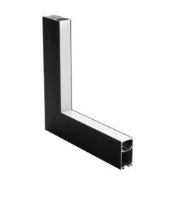 GloboStar® GLOBOSTAR® ALP-CORNER-IN90 LUMILINE 61770 Επιφανειακό / Κρεμαστό Προφίλ Αλουμινίου Γωνία με Λευκό Γαλακτερό Πατητό Κάλυμμα για Ταινίες LED IP20 - Μαύρο Ματ - Μ30 x Π3.5 x Υ7cm