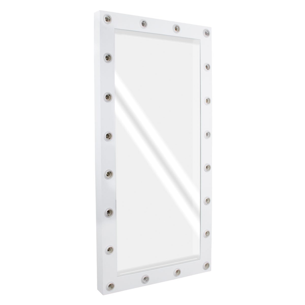 GloboStar® MAKEUP MIRROR-160x80-4 Μοντέρνος Καθρέπτης Μακιγιάζ με Πλαίσιο Φυσικού Ξύλου με Διακόπτη On/Off 20 x E27 AC220-240V - Μ80 x Π7 x Υ160cm - Λευκή Λάκα 5 GloboStar® MAKEUP MIRROR-160x80-4 Μοντέρνος Καθρέπτης Μακιγιάζ με Πλαίσιο Φυσικού Ξύλου με Διακόπτη On/Off 20 x E27 AC220-240V - Μ80 x Π7 x Υ160cm - Λευκή Λάκα - Image 4