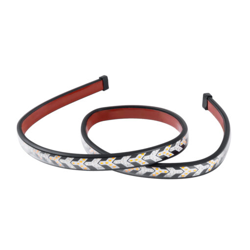 GloboStar® GloboStar® 81734 Car Backlit LED Strip Εύκαμπτη Ταινία 100cm Σήμανσης DRL Αυτοκινήτου 3 Προγραμμάτα Φωτισμού LED SMD 5050 12W DC 9-30V Αδιάβροχη IP65 Πορτοκαλί - Κόκκινο - 2 Χρόνια Εγγύηση