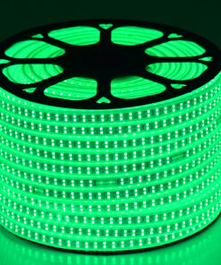 GloboStar® GloboStar® 70515 Wide Ταινία Διπλής Σειράς Epistar LED SMD 2835 1m 24W/m 180LED/m 3144lm/m 120° DC 230V Αδιάβροχη IP68 Πράσινο Dimmable