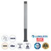 GloboStar® GloboStar® CANCUN 61509 Urban Light Φωτιστικό Πάρκου - Πλατείας - Κήπου Ύψους 2 μέτρων LED 40W 5440lm 60° AC100-240VAC IP67 IK09 - D15.5 x H200cm - Anthracite Grey - Φυσικό Λευκό 4000K - LUMILEDS - MEAN WELL DRIVER - 5 Years Warranty