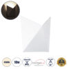 GloboStar® GloboStar® STEALTH 60521 Φωτιστικό Τοίχου - Απλίκα Αρχιτεκτονικού Φωτισμού Εσωτερικού/Εξωτερικού Χώρου Up or Down LED 10W 1100lm 60° AC220-240V Αδιάβροχο IP65 - Σώμα Αλουμινίου & Tempered Glass - Μ17 x Π17 x Υ7.5cm - Φυσικό Λευκό 4500K - Λευκό - Bridgelux Chip - 5 Years Warranty