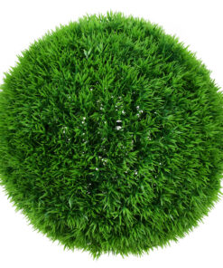 GloboStar® GloboStar® 78509 Artificial - Συνθετικό Τεχνητό Διακοσμητικό Φυτό Θάμνος Γρασίδι Πράσινο Φ28cm