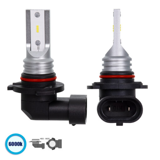 GloboStar® GloboStar® 85611 HB3 9005 F2S Line KIT Βασικού Φωτισμού Αυτοκινήτου & Μοτοσυκλέτας 3nd Generation Can-Bus Series LED CREE CXB 100W 14000lm DC 12V Αδιάβροχο IP66 Ψυχρό Λευκό 6000K