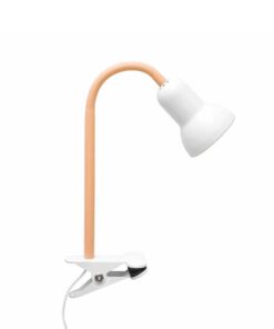 GloboStar® GloboStar® TAVOLO 204-0151 Παιδικό Eπιτραπέζιο Φωτιστικό Μονόφωτο 1 x E14 IP20 Πορτοκαλί & Λευκό - Μ11 x Π9 x Υ35cm