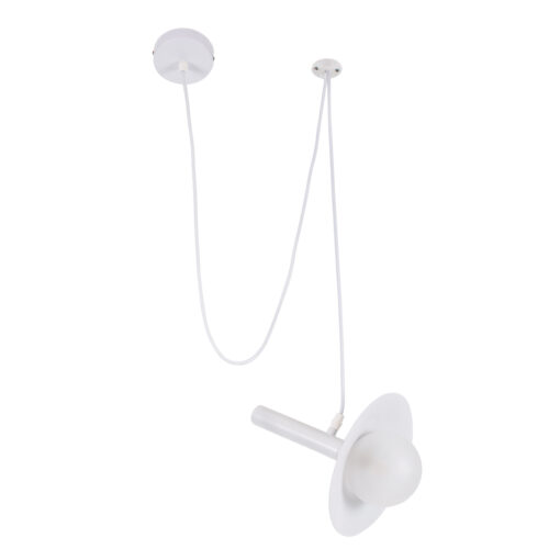 GloboStar® GLOBOSTAR® CELEST 00790 Μοντέρνο Κρεμαστό Φωτιστικό Οροφής με Ντουί 1 x G9 AC 220-240V IP20 - Λευκό - Μ20 x Π20 x Υ26.5cm