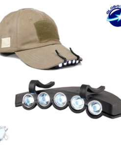 GloboStar® Φορητός Φακός Καπέλου με 5 LED Υψηλής Φωτεινότητας GloboStar 07022