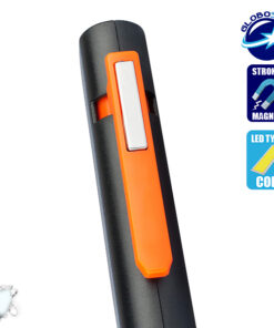 Alternative view of Mini Φορητός Φακός PEN COB LED Πορτοκαλί Χρώμα GloboStar 07011