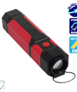 GloboStar® Φορητός Πτυσσόμενος Φακός LED με Εμπρόσθιο και Πλαϊνό Φωτισμό COB GloboStar 07015