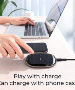 GloboStar® 87181 JOYROOM Originals JR-A23 Τετράγωνη Μαγνητική Βάση Κινητού Αυτοκινήτου Ασύρματη Φόρτιση MagSafe Max 15W Wireless Charging Pad (Qi) Σταθερή με Αυτοκόλλητη Ταινία Λευκό 21 jr a23 87181 white 04