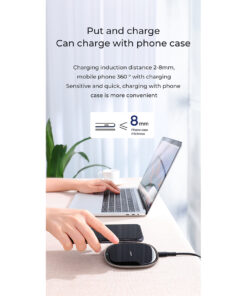 GloboStar® 87181 JOYROOM Originals JR-A23 Τετράγωνη Μαγνητική Βάση Κινητού Αυτοκινήτου Ασύρματη Φόρτιση MagSafe Max 15W Wireless Charging Pad (Qi) Σταθερή με Αυτοκόλλητη Ταινία Λευκό 27 jr a23 87181 white 10