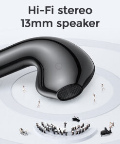 GloboStar® 87055 JOYROOM Originals JR-T13 Bilateral TWS Earphones με Θήκη Φόρτισης True Wireless Bluetooth V5.0 Binaural Συμβατό με iOS & Android Μαύρο 32 jr t13 87055 black 05