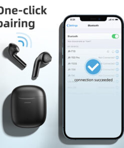 GloboStar® 87055 JOYROOM Originals JR-T13 Bilateral TWS Earphones με Θήκη Φόρτισης True Wireless Bluetooth V5.0 Binaural Συμβατό με iOS & Android Μαύρο 34 jr t13 87055 black 07