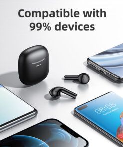 GloboStar® 87055 JOYROOM Originals JR-T13 Bilateral TWS Earphones με Θήκη Φόρτισης True Wireless Bluetooth V5.0 Binaural Συμβατό με iOS & Android Μαύρο 36 jr t13 87055 black 09