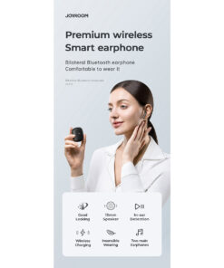 GloboStar® 87055 JOYROOM Originals JR-T13 Bilateral TWS Earphones με Θήκη Φόρτισης True Wireless Bluetooth V5.0 Binaural Συμβατό με iOS & Android Μαύρο 41 jr t13 87055 black 14