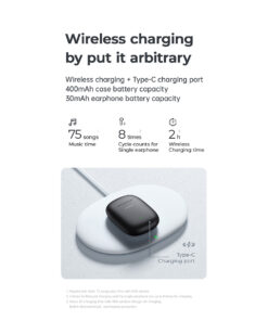 GloboStar® 87055 JOYROOM Originals JR-T13 Bilateral TWS Earphones με Θήκη Φόρτισης True Wireless Bluetooth V5.0 Binaural Συμβατό με iOS & Android Μαύρο 45 jr t13 87055 black 18