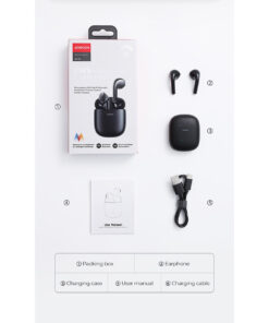 GloboStar® 87055 JOYROOM Originals JR-T13 Bilateral TWS Earphones με Θήκη Φόρτισης True Wireless Bluetooth V5.0 Binaural Συμβατό με iOS & Android Μαύρο 55 jr t13 87055 black 28