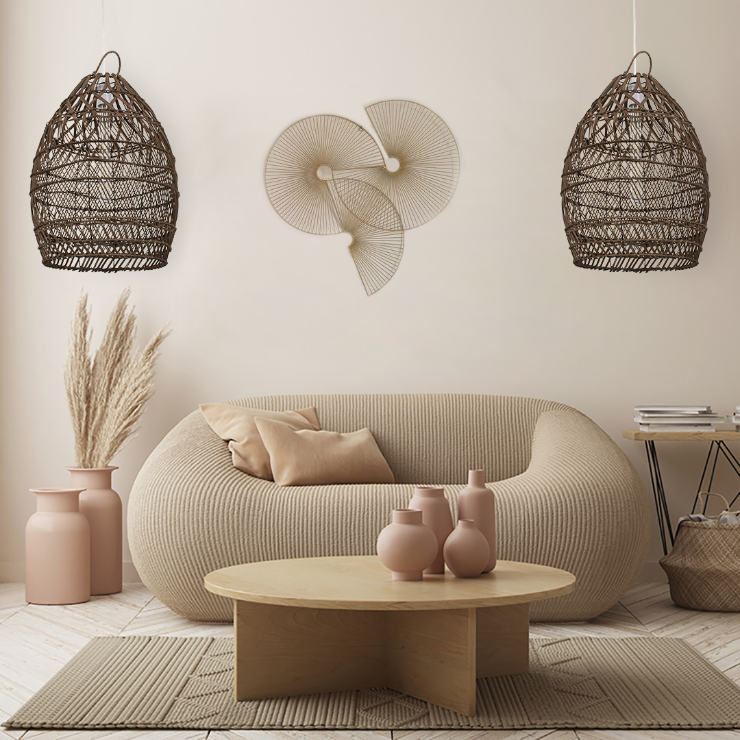 GLOBOSTAR® TAHITI 00711 Boho Κρεμαστό Φωτιστικό Οροφής με Ντουί 1 x E27 AC 220-240V IP20 - Καφέ - Μ38 x Π38 x Υ50cm 11 GLOBOSTAR® TAHITI 00711 Boho Κρεμαστό Φωτιστικό Οροφής με Ντουί 1 x E27 AC 220-240V IP20 - Καφέ - Μ38 x Π38 x Υ50cm - Image 9