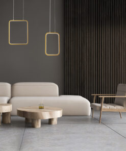 GLOBOSTAR® NEROBA 61301 Μοντέρνο Κρεμαστό Φωτιστικό Οροφής LED 12W 1320lm 360° AC 220-240V IP20 Ρυθμιζόμενο Λευκό CCT με On/Off 2700K/4500K/6000K - Lumileds SMD Chip - Χρυσό Βούρτσας - Μ16 x Π1.6 x Υ25.5cm - 3 Χρόνια Εγγύηση 24 post 113