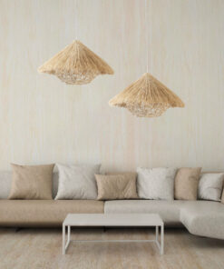 GLOBOSTAR® CHEOPE 01599 Boho Κρεμαστό Φωτιστικό Οροφής με Ντουί 1 x E27 AC 220-240V IP20 - Μπεζ - Μ45 x Π45 x Υ35cm 21 post 160