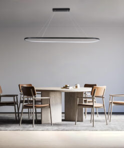 GLOBOSTAR® BOLIVAR 61271 Μοντέρνο Κρεμαστό Φωτιστικό Οροφής LED 54W 6210lm 360° AC 220-240V IP20 Ρυθμιζόμενο Λευκό CCT με Χειριστήριο από 2700K έως 6000K Dimmable - Lumileds SMD Chip - Μαύρο Ματ - Μ120 x Π30 x Υ2cm - 3 Χρόνια Εγγύηση 22 post 171