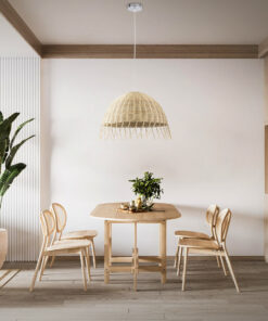 GLOBOSTAR® JAKARTA 00712 Boho Κρεμαστό Φωτιστικό Οροφής με Ντουί 1 x E27 AC 220-240V IP20 - Μπεζ - Μ50 x Π50 x Υ36cm 19 post 177