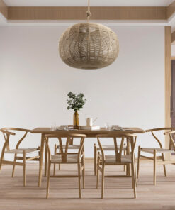 GLOBOSTAR® MANDALA 00732 Boho Κρεμαστό Φωτιστικό Οροφής με Ντουί 1 x E27 AC 220-240V IP20 - Μπεζ - Μ80 x Π80 x Υ60cm 23 post 178