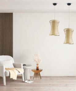 GLOBOSTAR® HIBISCUS 01932 Boho Κρεμαστό Φωτιστικό Οροφής με Ντουί 1 x E27 AC 220-240V IP20 - Μπεζ - Μ30 x Π30 x Υ40cm 21 post 228