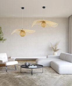 GLOBOSTAR® CINNABAR 01837 Boho Κρεμαστό Φωτιστικό Οροφής με Ντουί 1 x E27 AC 220-240V IP20 - Μπεζ - Μ75 x Π75 x Υ21cm 21 post 236