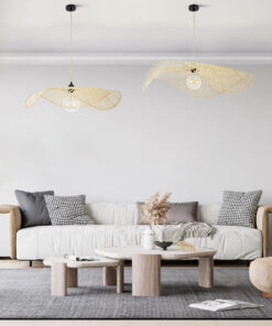 GLOBOSTAR® MELEMELE 01841 Boho Κρεμαστό Φωτιστικό Οροφής με Ντουί 1 x E27 AC 220-240V IP20 - Μπεζ - Μ75 x Π75 x Υ10cm 21 post 240