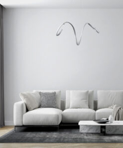 GLOBOSTAR® SPIRALE 61285 Μοντέρνο Κρεμαστό Φωτιστικό Οροφής LED 75W 8400lm 300° AC 220-240V IP20 Ρυθμιζόμενο Λευκό CCT με Χειριστήριο από 2700K έως 6000K Dimmable - Lumileds SMD Chip - Νίκελ Βούρτσας - Μ72 x Π25 x Υ30cm - 3 Χρόνια Εγγύηση 18 post 244