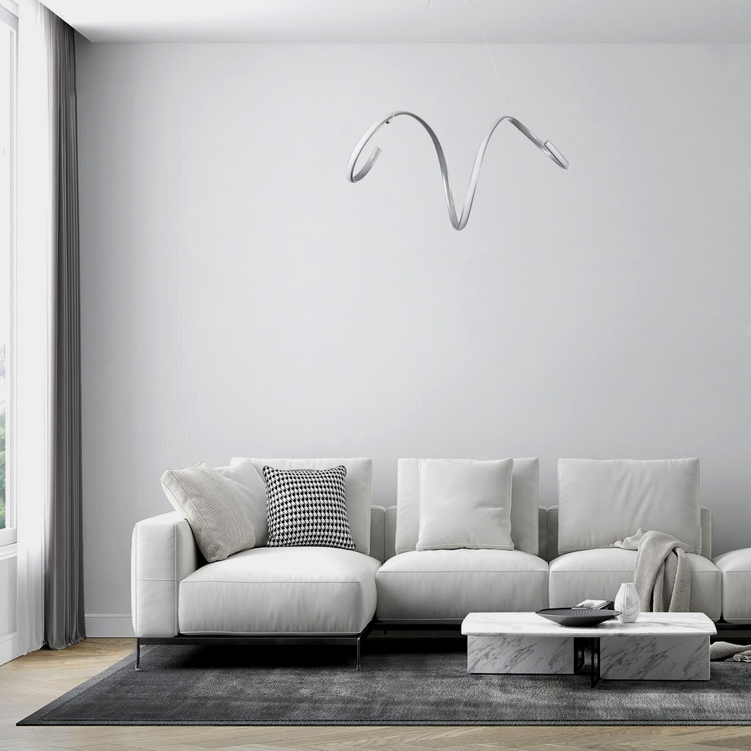 GLOBOSTAR® SPIRALE 61285 Μοντέρνο Κρεμαστό Φωτιστικό Οροφής LED 75W 8400lm 300° AC 220-240V IP20 Ρυθμιζόμενο Λευκό CCT με Χειριστήριο από 2700K έως 6000K Dimmable - Lumileds SMD Chip - Νίκελ Βούρτσας - Μ72 x Π25 x Υ30cm - 3 Χρόνια Εγγύηση 10 GLOBOSTAR® SPIRALE 61285 Μοντέρνο Κρεμαστό Φωτιστικό Οροφής LED 75W 8400lm 300° AC 220-240V IP20 Ρυθμιζόμενο Λευκό CCT με Χειριστήριο από 2700K έως 6000K Dimmable - Lumileds SMD Chip - Νίκελ Βούρτσας - Μ72 x Π25 x Υ30cm - 3 Χρόνια Εγγύηση - Image 8