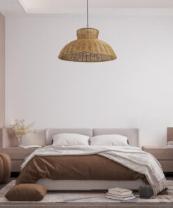 GLOBOSTAR® MALABO 02328 Boho Κρεμαστό Φωτιστικό Οροφής με Ντουί 1 x E27 AC 220-240V IP20 - Καφέ - Μ60 x Π60 x Υ31cm 23 post 250