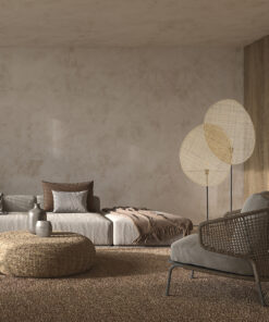 GloboStar® AZUL 02232 Boho Επιδαπέδιο Φωτιστικό Διφωτο 2 x E27 IP20 Μπεζ Ξύλο με Μαύρο Μέταλλο - Μ90 x Π17 x Υ170cm 21 post 278