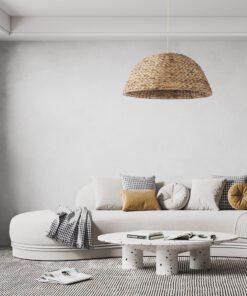 GLOBOSTAR® MANGATA 01847 Boho Κρεμαστό Φωτιστικό Οροφής με Ντουί 1 x E27 AC 220-240V IP20 - Μπεζ - Μ60 x Π60 x Υ28cm 21 post 304