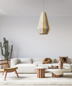 GLOBOSTAR® SALERNO 02079 Boho Κρεμαστό Φωτιστικό Οροφής με Ντουί 1 x E27 AC 220-240V IP20 - Πολύχρωμο - Μ50 x Π50 x Υ90cm 19 post 338